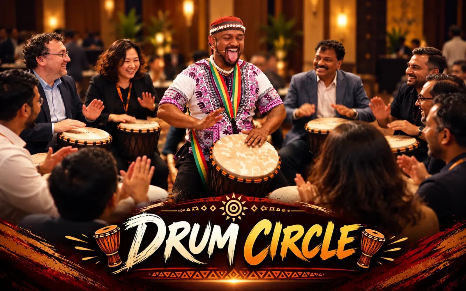 Drum Circle team building activity by Team Builders India